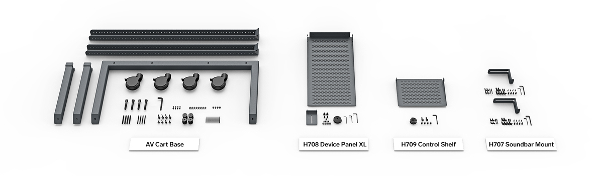 Heckler AV Cart for Logitech Rally Plus