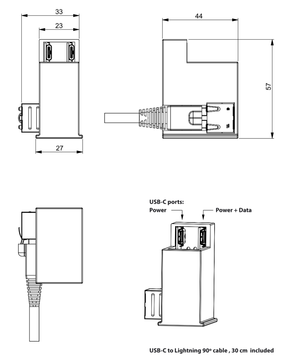 sCharge PoE Fit met Lightning connector EN