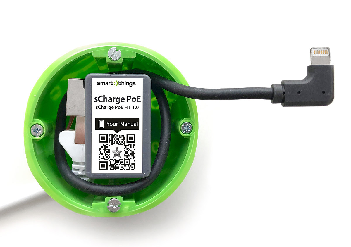 sCharge PoE Fit met Lightning connector EN